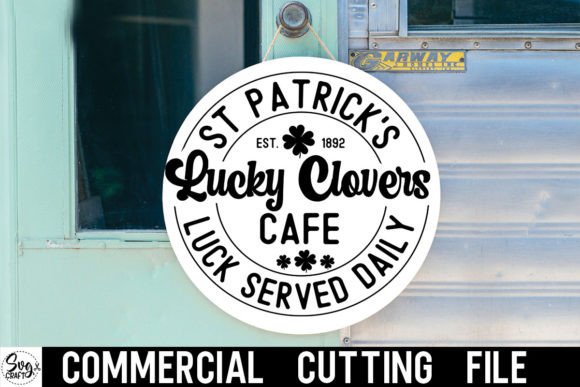 Download St Patrick's Lucky Clovers Café Round - Premium Resources