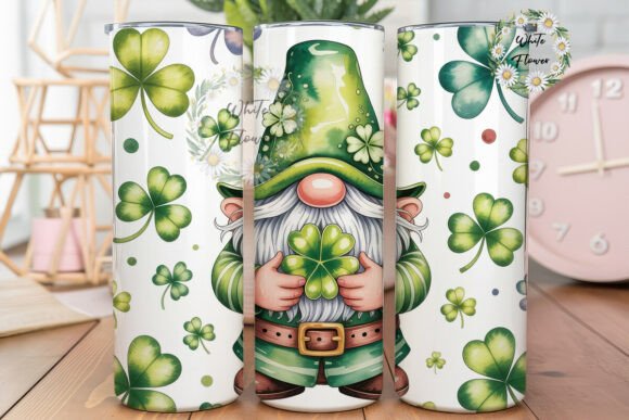 Download Gnome &amp; Lucky Clovers 20oz Tumbler Wrap - Premium Resources