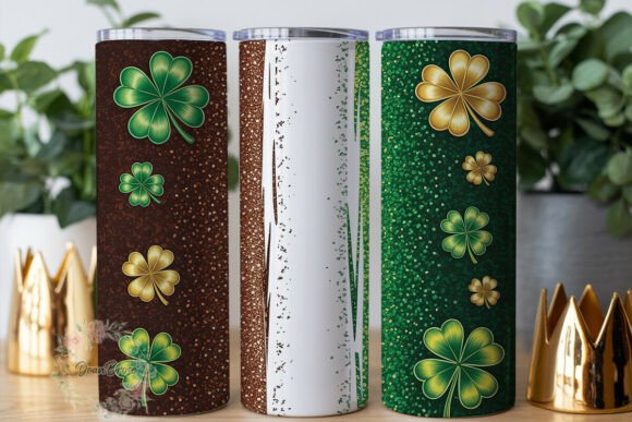 Download Lucky Clovers Glitter St Patrick's PNG - Premium Resources
