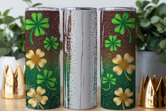 Download Lucky Clovers Glitter St Patrick's PNG - Premium Resources