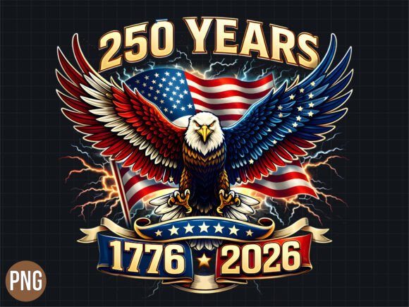 Download 250 Years Eagle 1776 2026 USA PND SHIRT - Years Collection