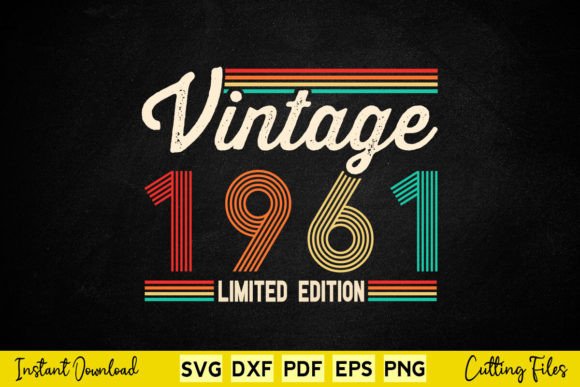 Download 63 Years Old Gifts Born in 1961 Vintage - Years Collection